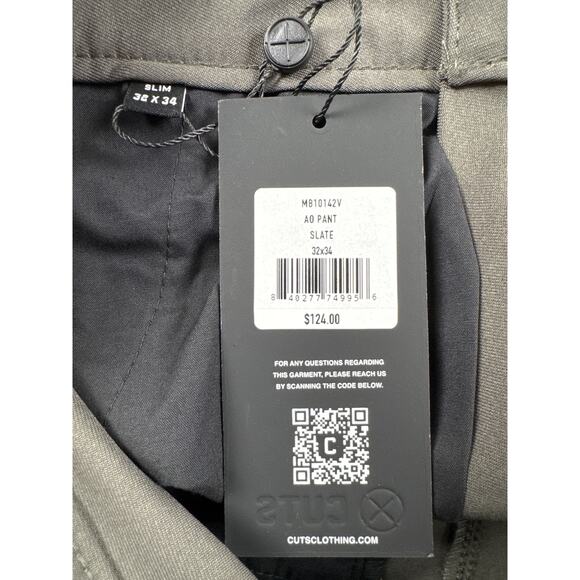 Cuts AO Versaknit Pants‎ Slate 32x34 - Picture 4 of 14